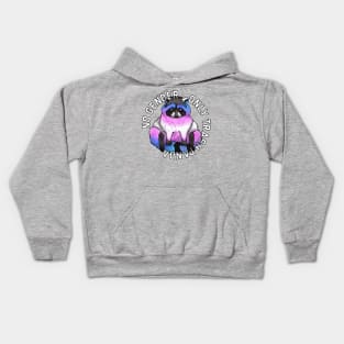 No Gender. Only Trash Panda Trans Kids Hoodie